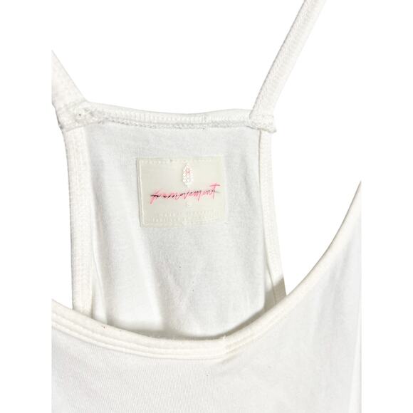 Free People FP Movement Hot Shot Romper Size Small White‎ Sleeveless - Picture 6 of 8